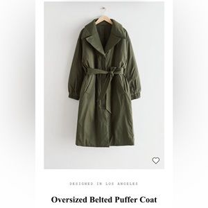 & Other Stories Oversized Belted Puffer Coat (S, brand new with tag)